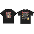 Tide brand REVENGE short sleeved high street American couple loose keel smoke skull lightning letter hip-hop T-shirt (25)