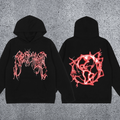 REVENGE hoodie correct version letter skull keel print American street fashion brand hip-hop high street hoodie (40)