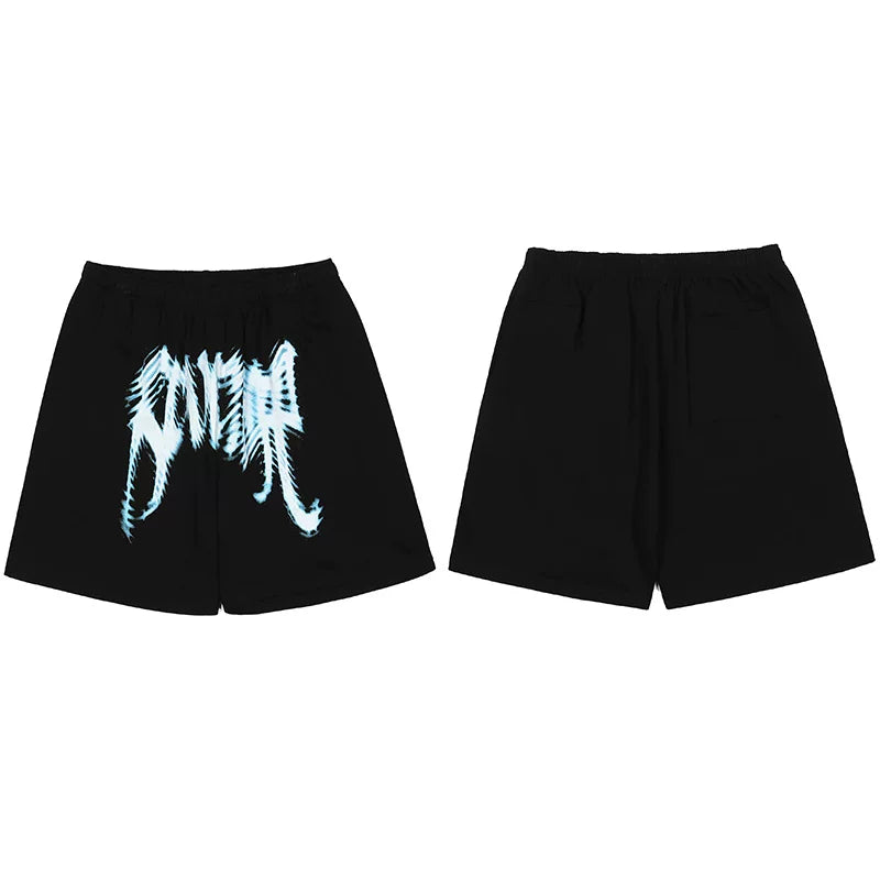 Revenge xxxten Embroidered Shorts Summer Men's American Quarter Pants Loose Heavy Shadow Breathable Casual Basketball Pants (6)