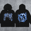 REVENGE hoodie correct version letter skull keel print American street fashion brand hip-hop high street hoodie (39)