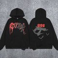 REVENGE hoodie correct version letter skull keel print American street fashion brand hip-hop high street hoodie (1)