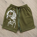 Revenge Trippie Redd Bart Shorts Simpson Style Line Casual Sports Shorts (2)