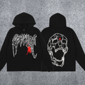 REVENGE hoodie correct version letter skull keel print American street fashion brand hip-hop high street hoodie (42)