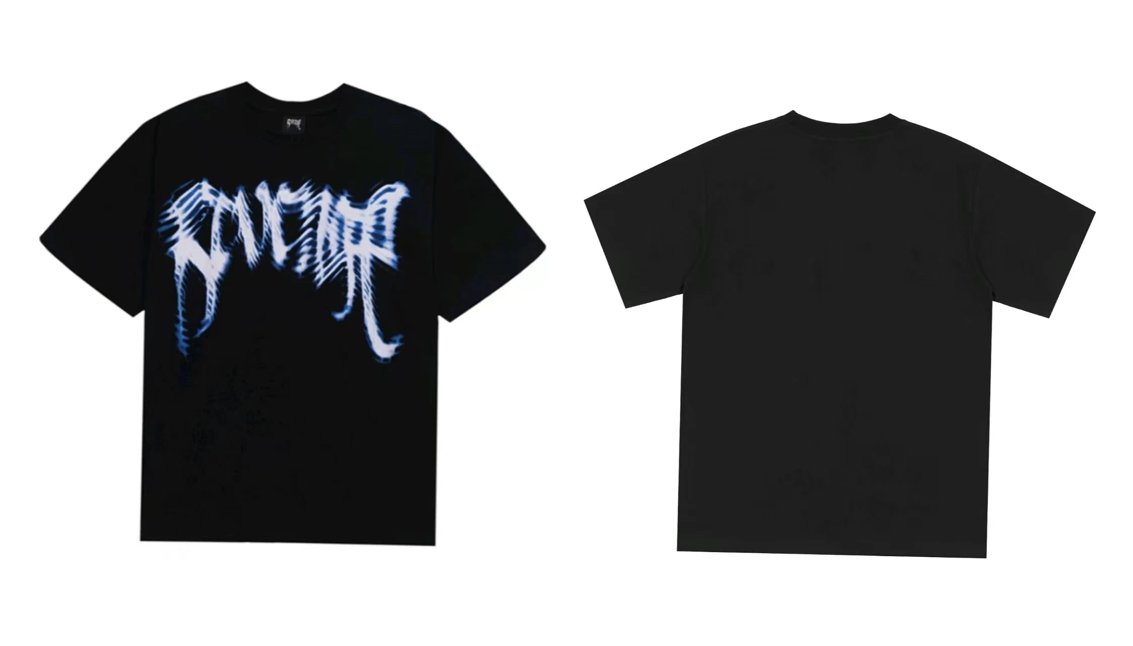 Tide brand REVENGE short sleeved high street American couple loose keel smoke skull lightning letter hip-hop T-shirt (57)