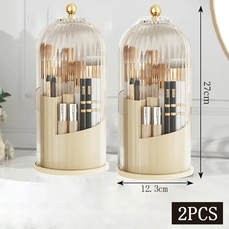 360° Rotating Makeup Brush Holder
