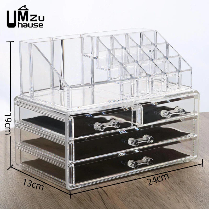 Clear Drawer Makeup Storage Boxes