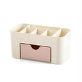Double Layer Plastic Makeup Organizers Storage Box Cosmetic Drawers