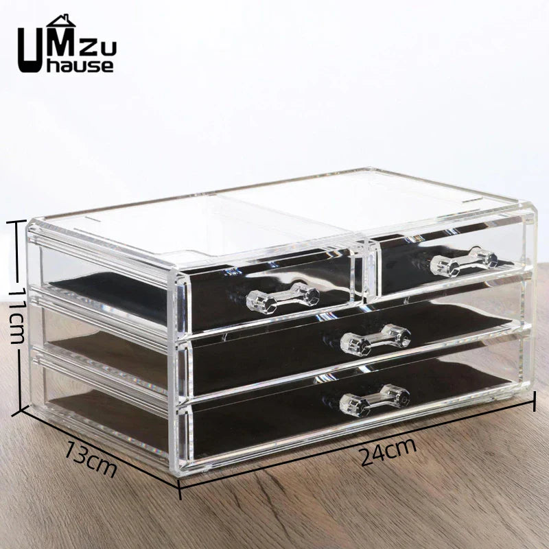 Clear Drawer Makeup Storage Boxes