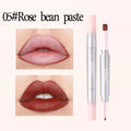 Matte Lip Liner Lipstick 2 In 1 Pen Long Wearing Non Transfer Sexy Red Rotating Double Headed Makeup Cosmetics