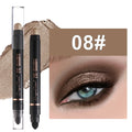 Double Head Pearlescent Eyeshadow Pencil Waterproof Glitter Metallic Blue Green Eye Shadow Makeup Pigment White Eyes Highlighter