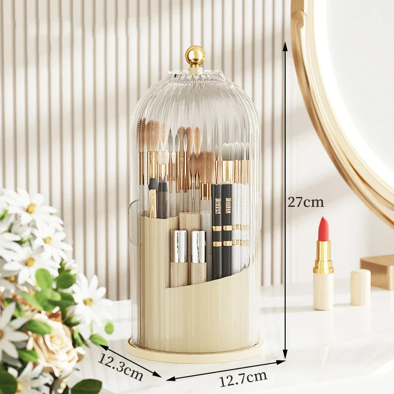 360° Rotating Makeup Brush Holder