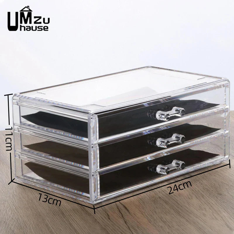Clear Drawer Makeup Storage Boxes