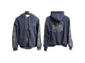 West Coast Choppers Vintage Washed Navy Cross Graphic Zip‑Up Hoodie