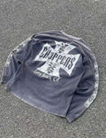 West Coast Choppers Vintage Washed Grey Cross Graphic sweatshirt