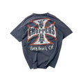 West Coast Choppers Vintage Washed Navy Red‑Trim Cross Graphic sweatshirt