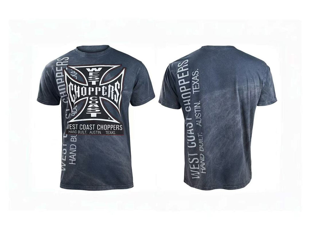 West Coast Choppers 26SS Handcrafted Navy Washed Short‑Sleeve T‑Shirt