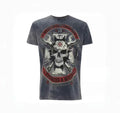 WCC West Coast Choppers 26SS Mechanic Blue Washed Distressed Vintage  T‑Shirt
