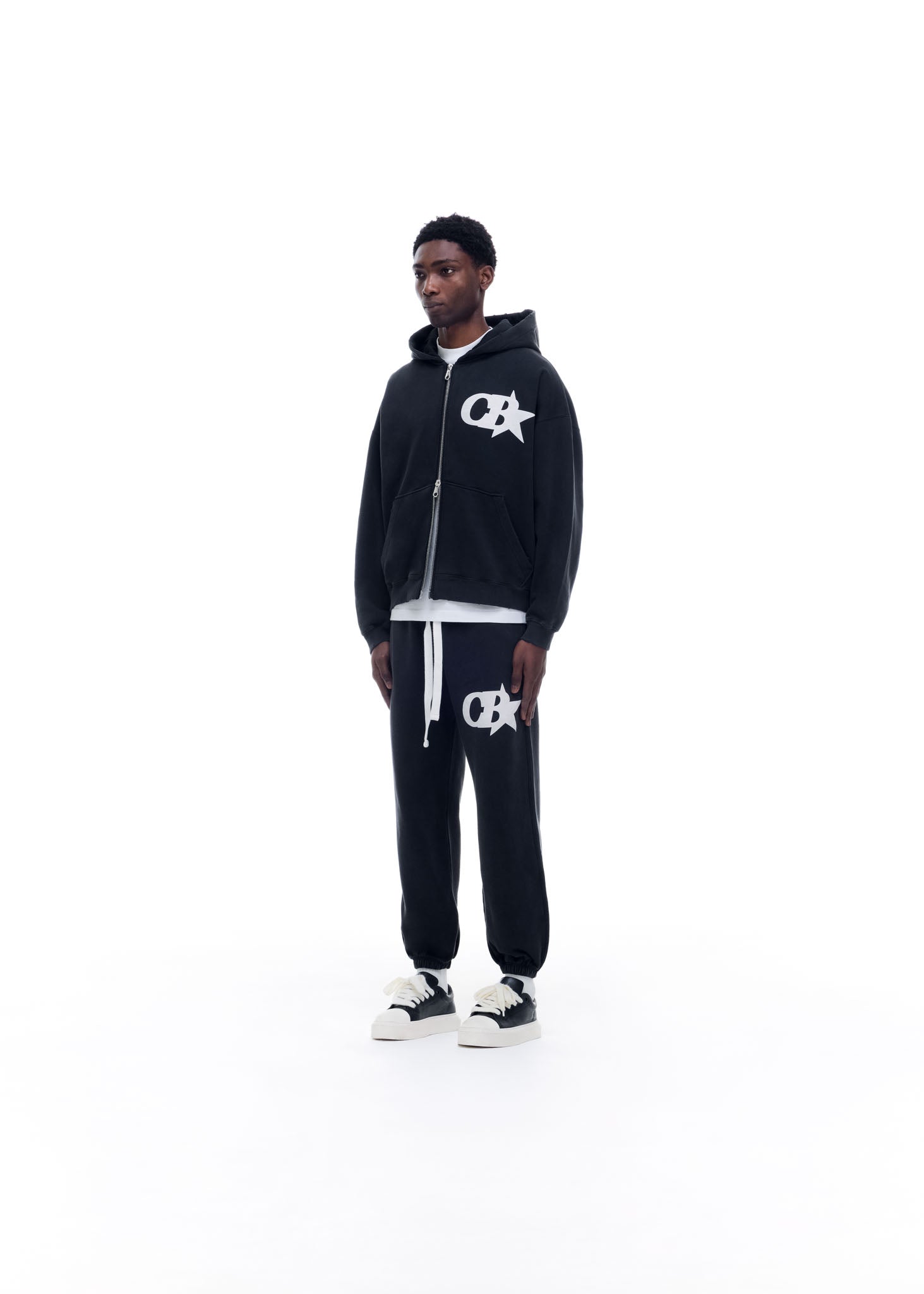 CB STAR ZIPPED HOODIE