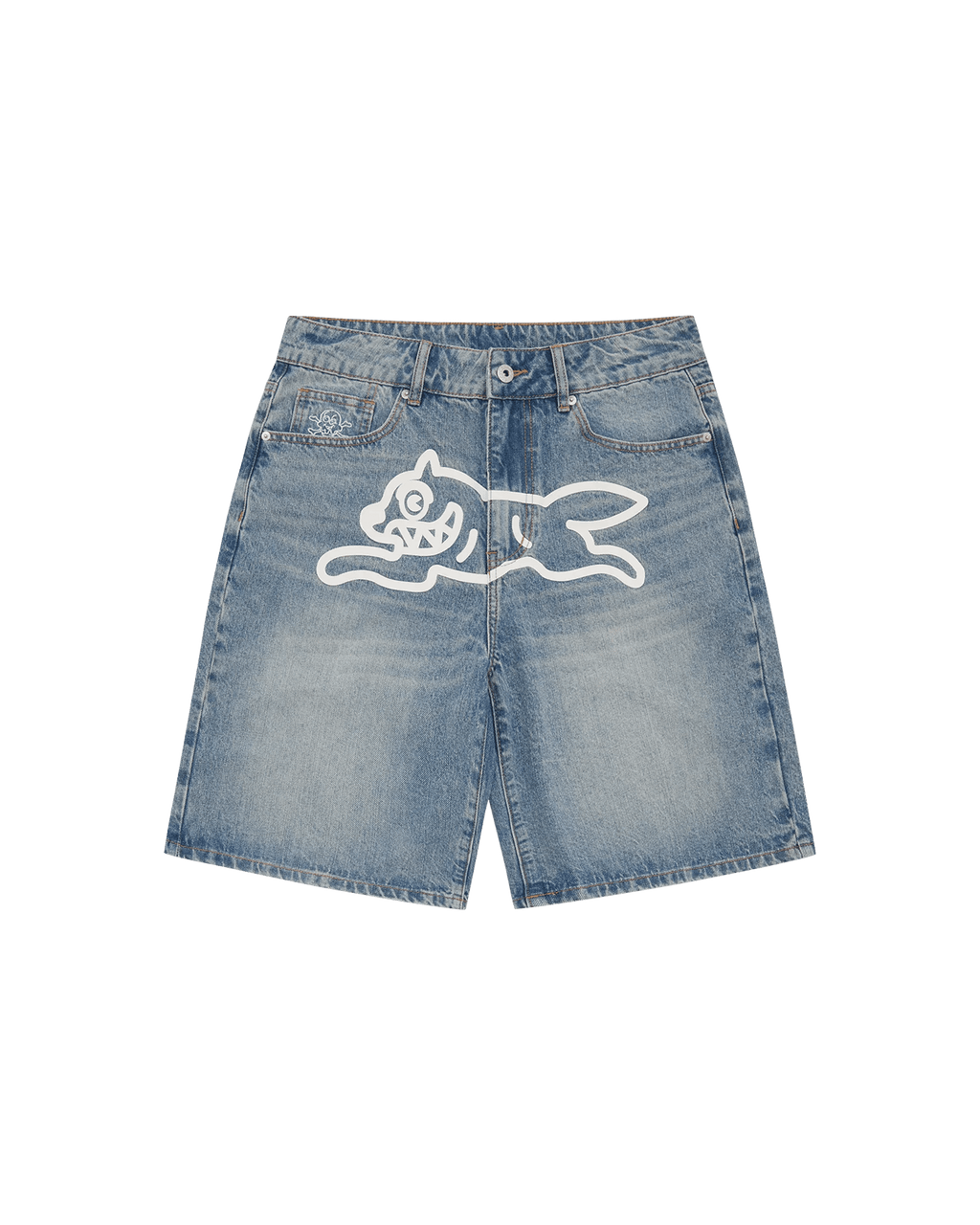 Running Dog Denim Shorts